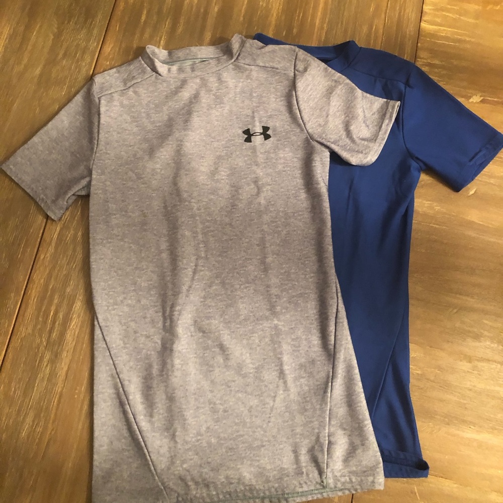 Under Armour Boys Fitted Compression short sleeve shirts